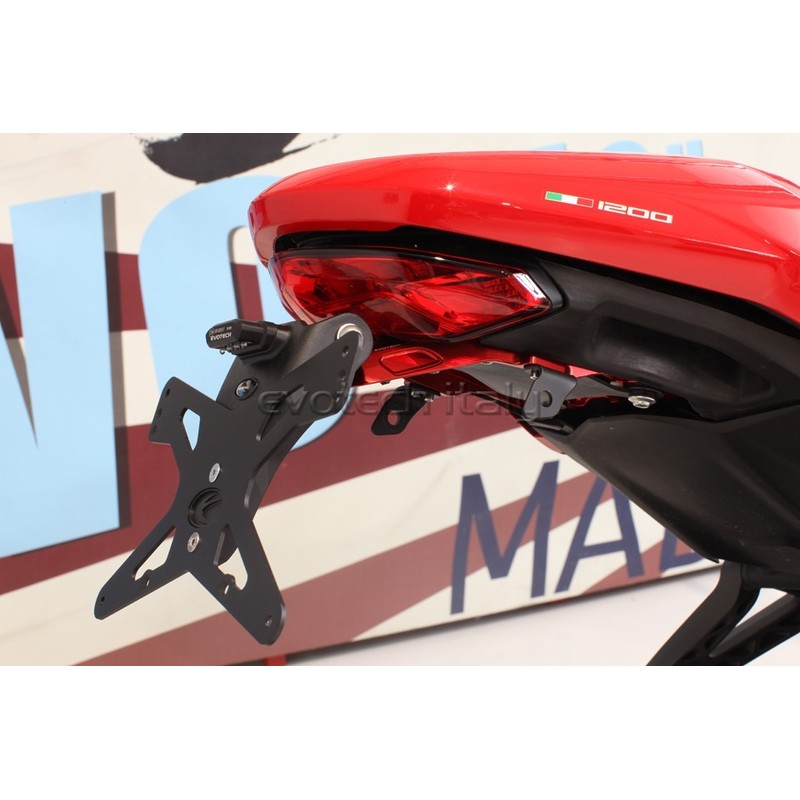Portatarga Ducati Monster 1200/S 17-20 Versione Premium