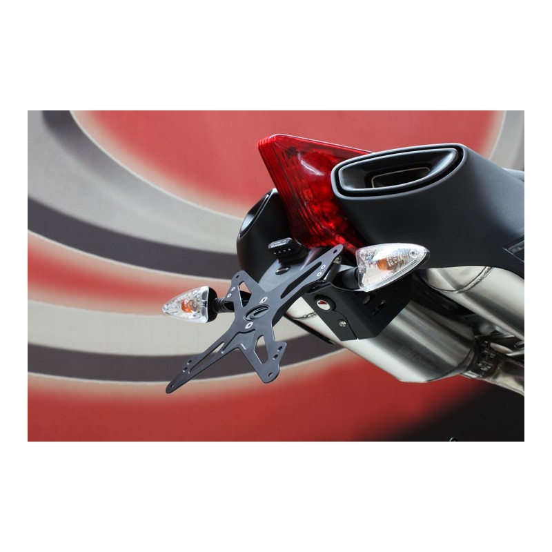 Portatarga regolabile Evotech Aprilia Dorsoduro 1200 11-15