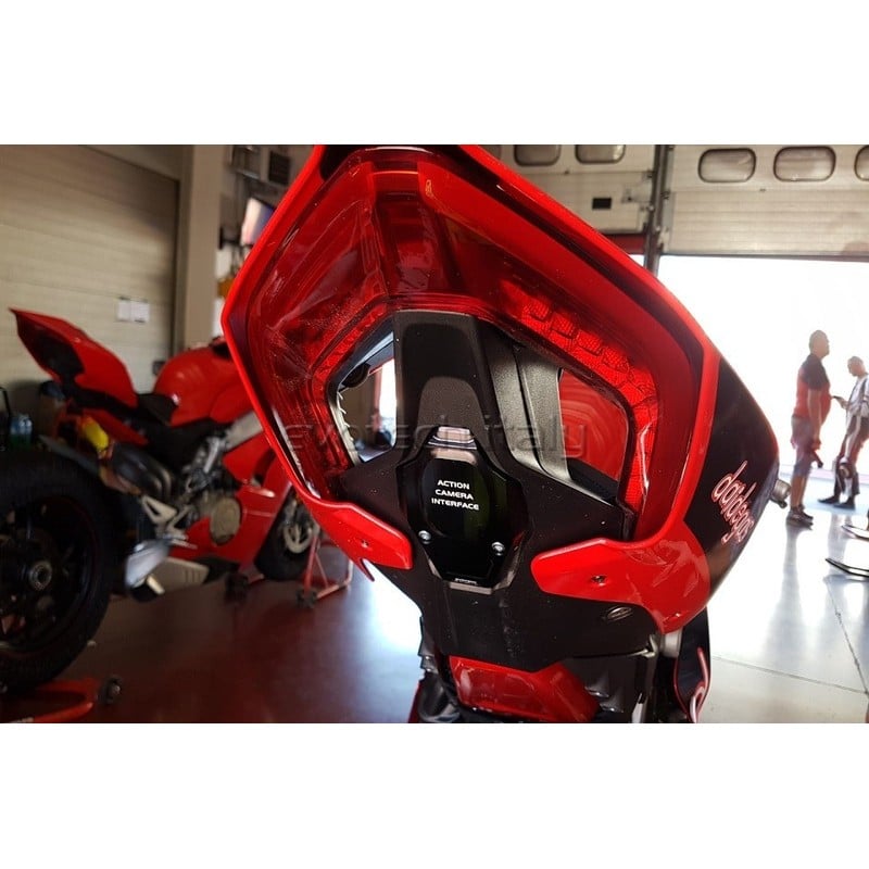 Tappo vano portatarga e optional Go-Pro Ducati Panigale V4