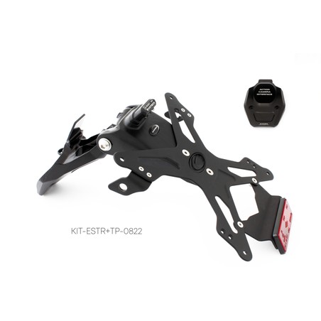 Kit portatarga con tappo vano Ducati Panigale V4/S/Speciale/R nero