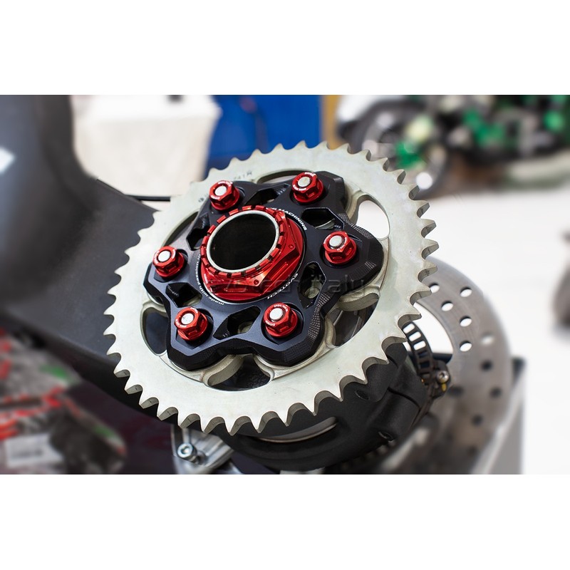 Kit portacorona, dadi flangia e dado portacorona Ducati Panigale V4/Streetf V4