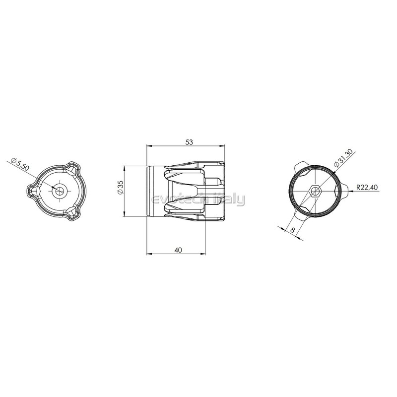 Pomello precarico molla idraulica mono ammortizzatore Öhlins KAWASAKI