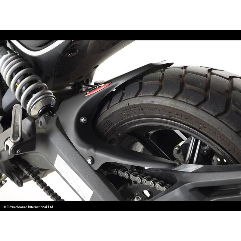 300-D102-003 Fender/Hugger Hugger - Plastik Ducati Scrambler 800 Cafe Racer 800 2017+ połysk czarny