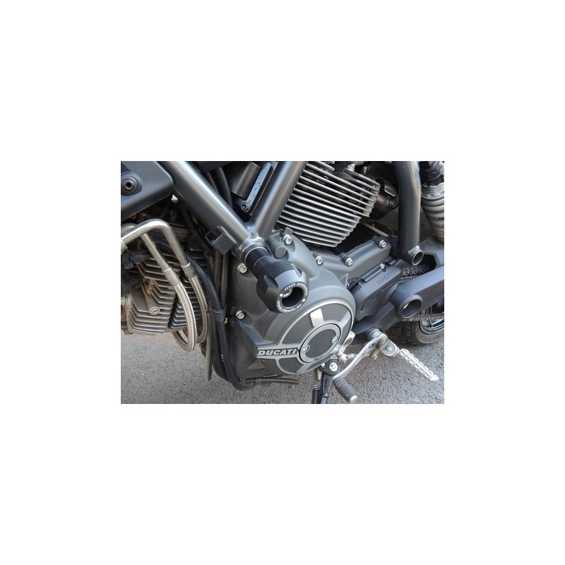 RDD13-PH01W Crash Posts - cadre Crash post PH01 - Pair Ducati Scrambler 800 Cafe Racer 800 2017+ bla