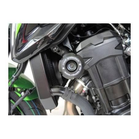 RDK47-PH01KD Crash Posts - Rahmen Sturzpad PH01 - Paar Kawasaki Z 900 900 2020+ Schwarz RDmoto