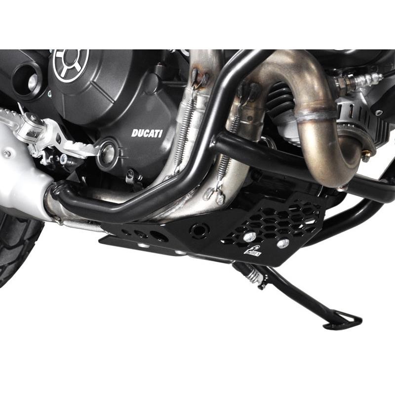 Z10001425 Zieger - Płyta poślizgowa Ducati Scrambler 800 Cafe Racer 800 2017+ czarny IBEX