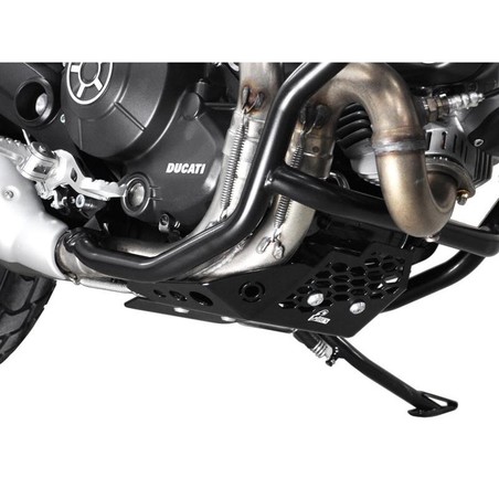 Z10001966 Zieger - Skid Plate Ducati Scrambler 800 Cafe Racer 800 2017+ silver IBEX