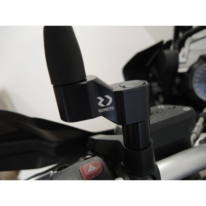 RDB1-RZ1050-S Rückspiegelverlängerungen Spiegelerweiterungsset Universale Silber RDmoto