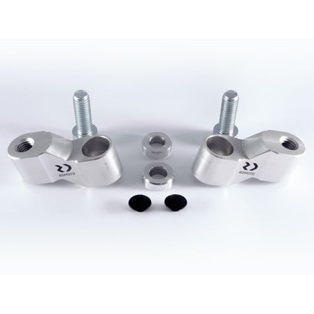 RDB5-RZ1050-K Distanziali Specchi Retrovisori - Coppia Universale nero RDmoto