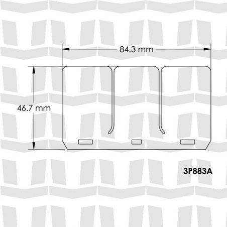 MT3P883A V-FORCE Reed Valve V-Force 3 Spare Reeds Ski Doo MX Z X 600 HO SDI 600 MOTO TASSINARI