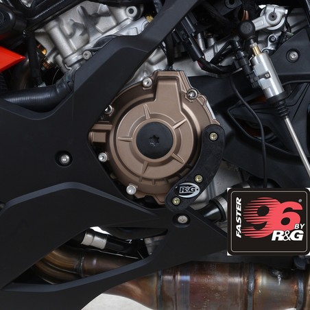 RGECS0141BK Staffa Silenziatore Slider Carbonio - Lato Sinistro Bmw S 1000 RR 1000 2019+ R&G