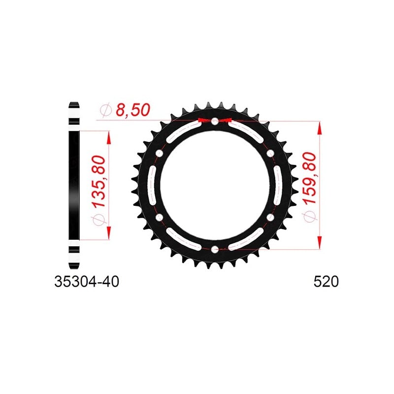 35304:40 CORONA AFAM S AC P520-D40 Bmw G GS 2017+ AFAM