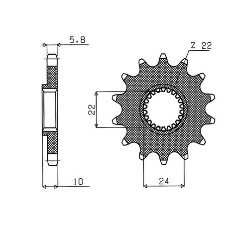 546130116 PIGNONE S+2 AC P520-D16 Bmw F 1993+ SGR - SPROCKETS