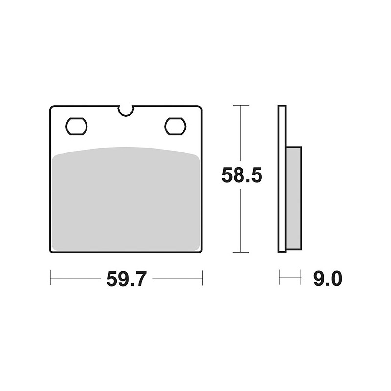 554HS FRONT BRAKE PAD DX-SX 554HS Bmw R 65 2ª Serie 1980+ SBS