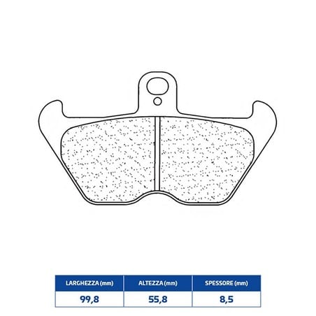 2430XBK5 PLAQUETTE DE FREIN AVANT DX-SX 2430XBK5 Bmw K 100 LT 1983+ CL BRAKES