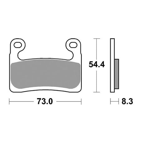 960DS-1-1 PLAQUETTE DE FREIN AVANT DX-SX 960DS-1-1 Bmw S R 2019+ SBS