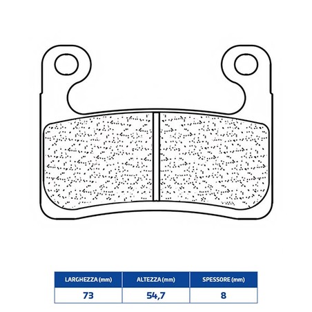 1257A3+ PLAQUETTE DE FREIN AVANT DX-SX 1257A3+ Bmw S RR 2019+ CL BRAKES