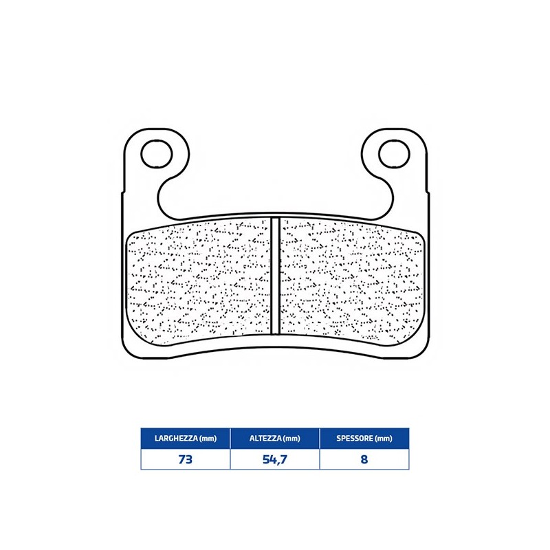 1257A3+ PLAQUETTE DE FREIN AVANT DX-SX 1257A3+ Bmw S XR 2020+ CL BRAKES