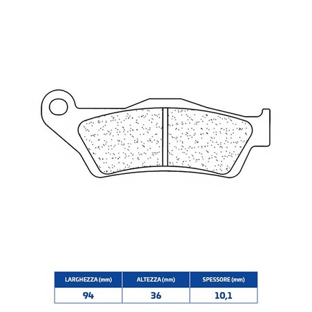 2900RX3 PLAQUETTE DE FREIN ARRIERE 2900RX3 Bmw HP2 Megamoto 2006+ CL BRAKES