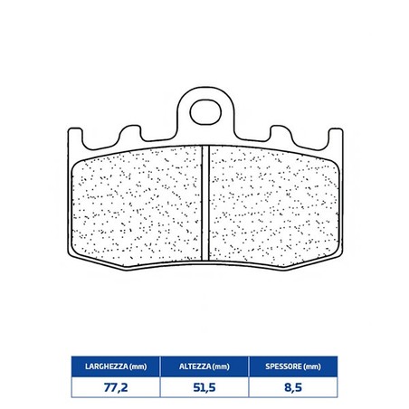 1101XBK5 PASTILLA DE FRENO DELANTERA DX-SX 1101XBK5 Bmw K RS ABS 2001+ CL BRAKES