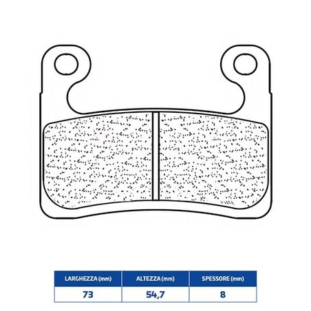 1257C60 PLAQUETTE DE FREIN AVANT DX-SX 1257C60 Bmw R RT 2019+ CL BRAKES