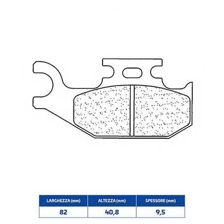 1102X59 PLAQUETTE DE FREIN AVANT DX 1102X59 Bombardier Can Am Outlander H O EFI 2005+ CL BRAKES