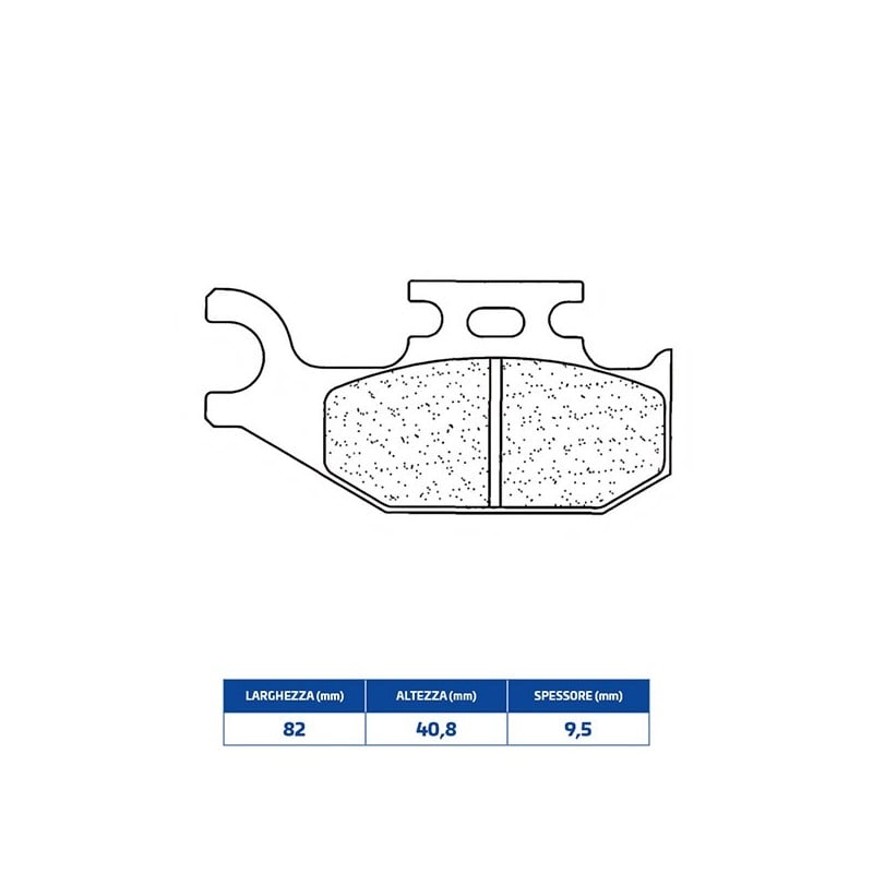 1102X59 HINTERER BREMSBELAG 1102X59 Bombardier Can Am Traxter Max XT 2003+ CL BRAKES