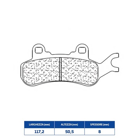 1263ATV1 PASTIGLIA FRENO ANT. SX 1263ATV1 Bombardier Can Am X3 2017+ CL BRAKES