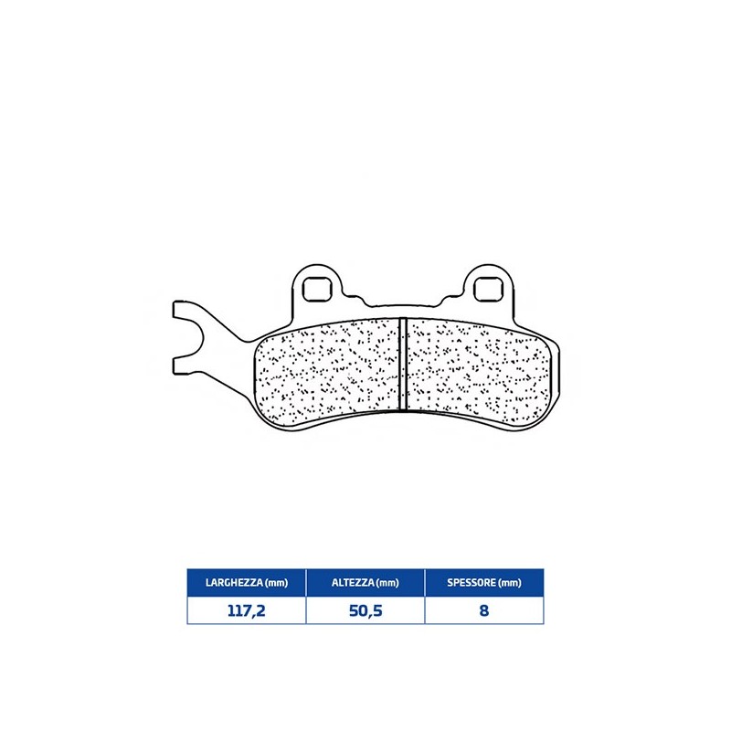 1260ATV1 PLAQUETTE DE FREIN AVANT DX 1260ATV1 Bombardier Can Am X3 2017+ CL BRAKES