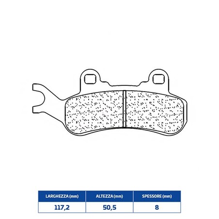 1260ATV1 FRONT BRAKE PAD DX 1260ATV1 Bombardier Can Am X3 2017+ CL BRAKES