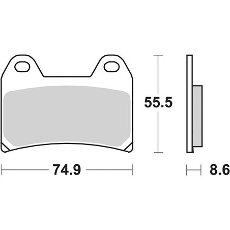 706DS-1 PASTIGLIA FRENO 706DS-1 Brembo P4 30 2000+ SBS