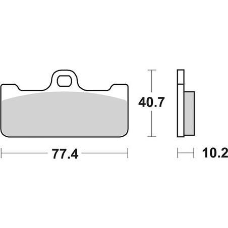 711RST PLAQUETTE DE FREIN 711RST Brembo P4 32 2000+ SBS