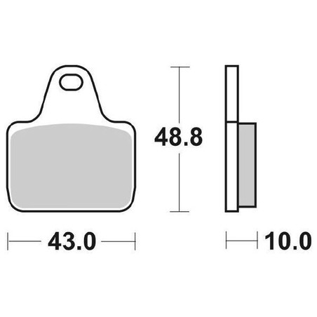 805DC PLAQUETTE DE FREIN 805DC Brembo P4 34 X99 C4 60 2000+ SBS