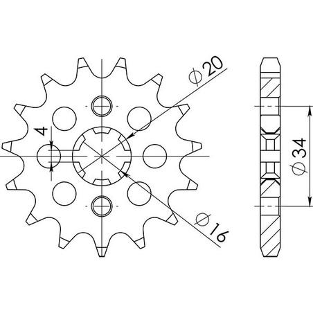 542120014 Brixton Rayburn CBS 2020+ SGR - SPROCKETS