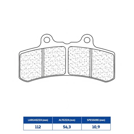 9A3+ PLAQUETTE DE FREIN AVANT DX-SX 9A3+ Buell RS 1988+ CL BRAKES