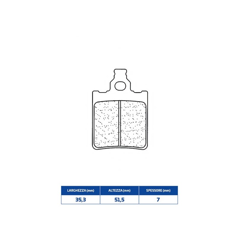 1089RX3 PLAQUETTE DE FREIN AVANT DX-SX 1089RX3 Cagiva S2 1985+ CL BRAKES