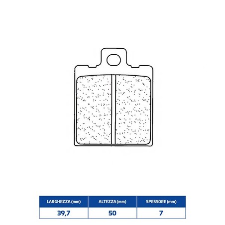 2249MX10 PLAQUETTE DE FREIN AVANT 2249MX10 Cagiva Cucciolo 1998+ CL BRAKES