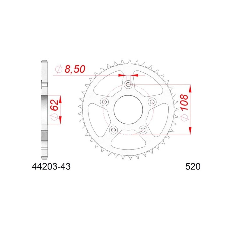 44203:43 CORONA AFAM S AC P520-D43 Cagiva Planet 2001+ AFAM