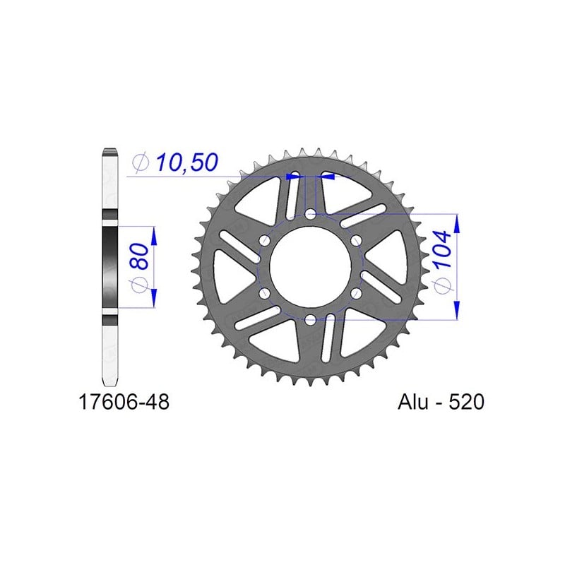 17606:48 CORONA AFAM S AL P520-D48 Cf Moto MT 2021+ AFAM