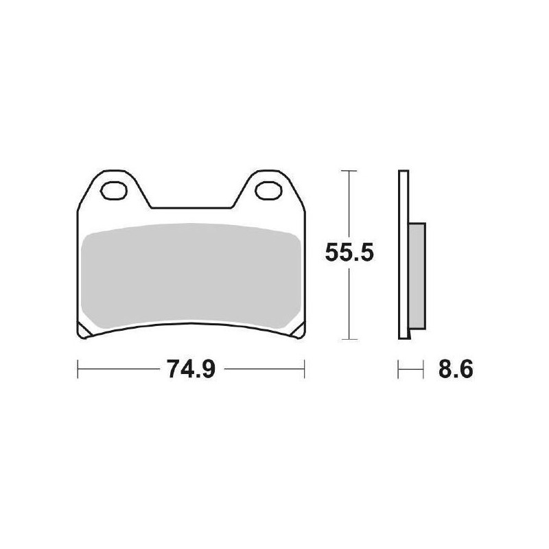 706HS PLAQUETTE DE FREIN AVANT DX-SX 706HS Cf Moto NK Advanced 2023+ SBS