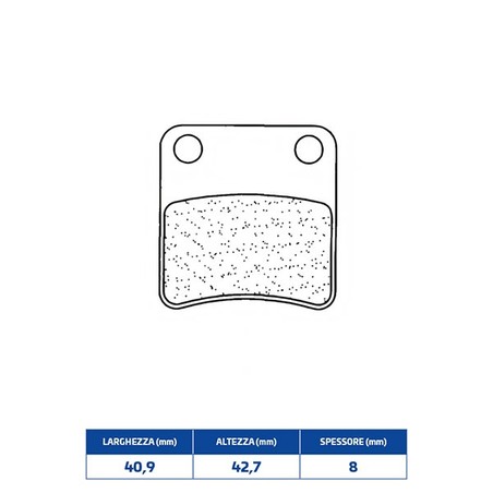 3038MSC PLAQUETTE DE FREIN ARRIERE 3038MSC Daelim SN B Bone 2009+ CL BRAKES