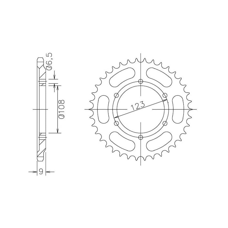 544710252 Derbi GPR Estero 2000+ SGR - SPROCKETS