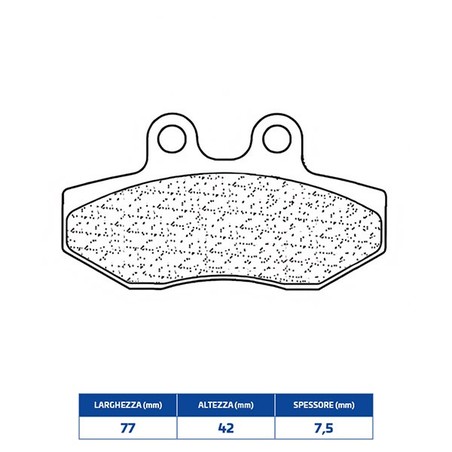 3069MSC FRONT BRAKE PAD 3069MSC Derbi GPR Racing 1997+ CL BRAKES