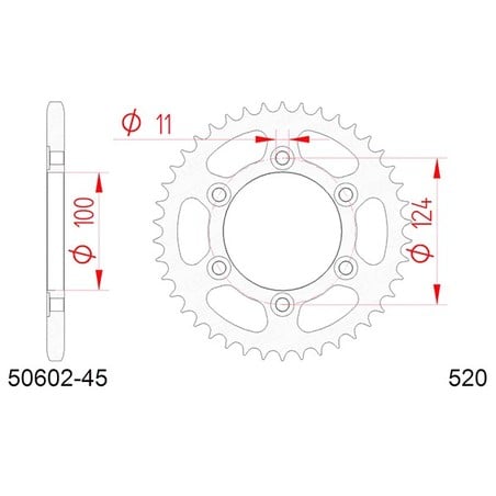 50602:45 Ducati ABS 2008+ AFAM