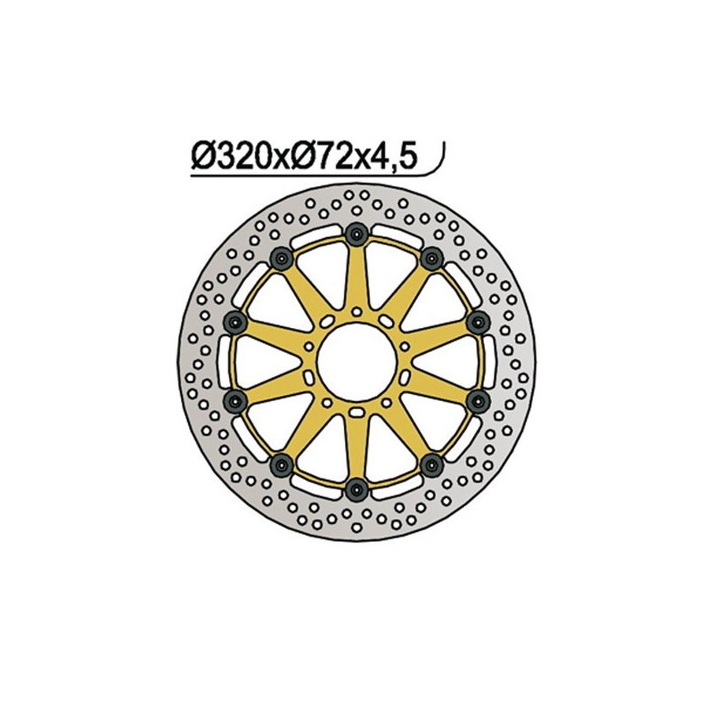 1051 DISCO FRENO ANT. DX-SX Ducati 749 R 2004+ NG