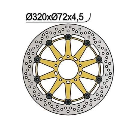 1051 DISQUE DE FREIN AVANT DX-SX Ducati 749 R 2004+ NG