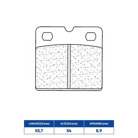 2332C60 PASTILLA DE FRENO DELANTERA DX-SX 2332C60 Ducati GTS 1976+ CL BRAKES