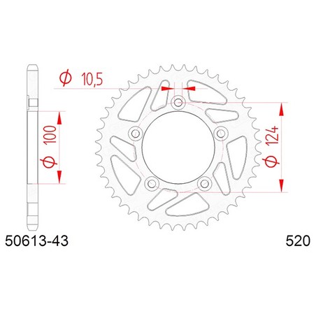 50613:43 Ducati Monster SP 2023+ AFAM