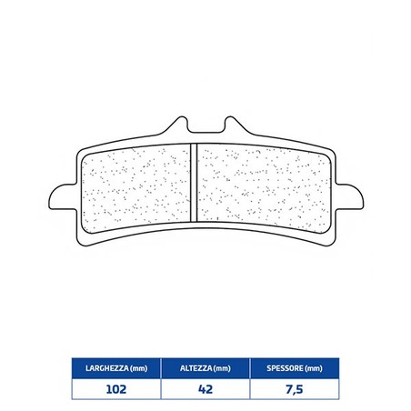 1185A3+ FRONT BRAKE PAD DX-SX 1185A3+ Ducati Monster SP 2023+ CL BRAKES