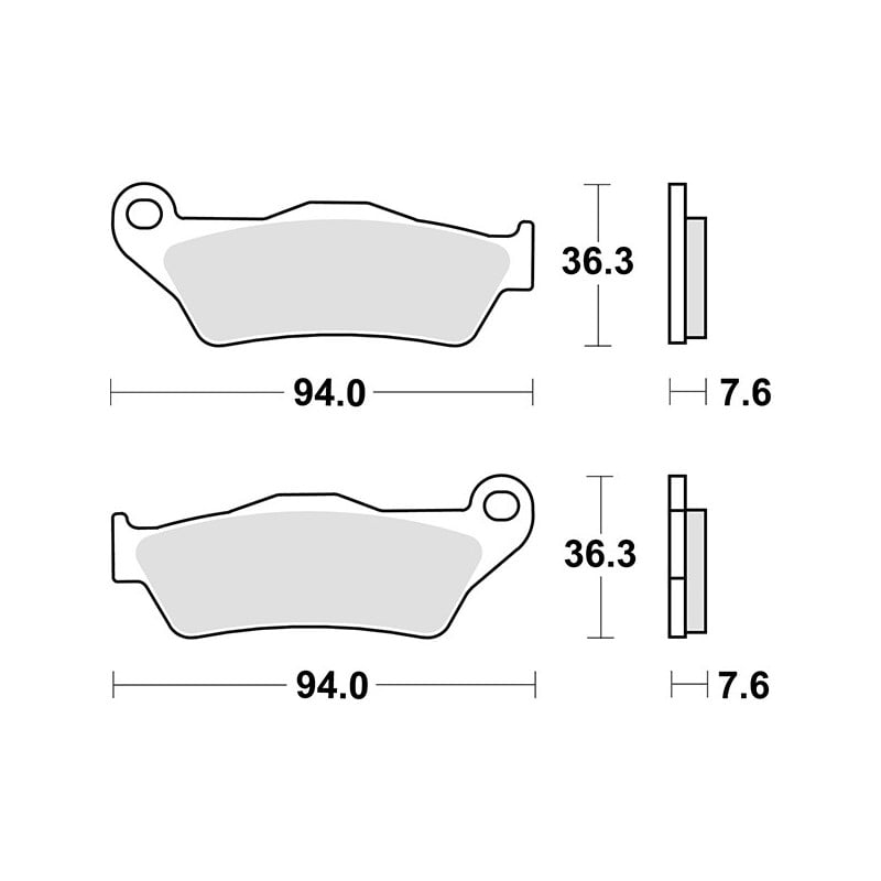 671RQ PASTILLA DE FRENO TRASERO 671RQ Ducati Multistrada 960 V2 2022+ SBS
